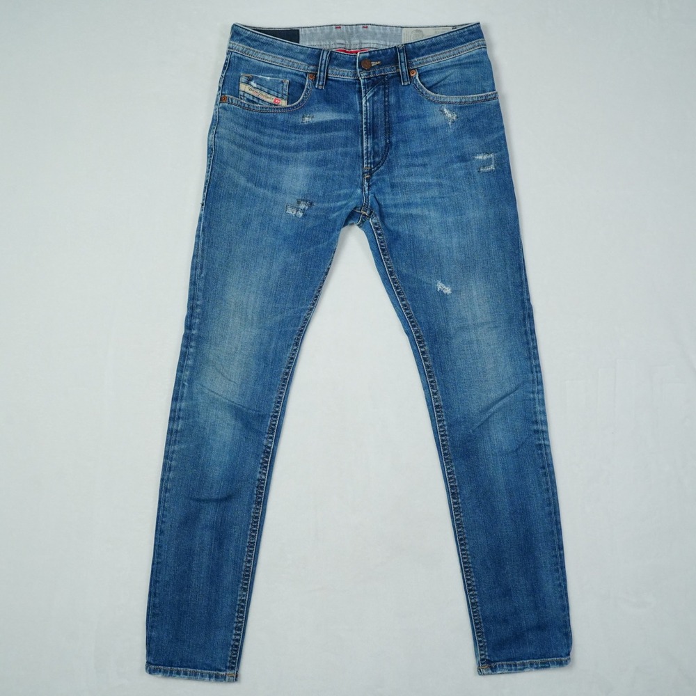 Diesel Thommer Slim Skinny Distressed Jeans Blue 084GS W30 L32